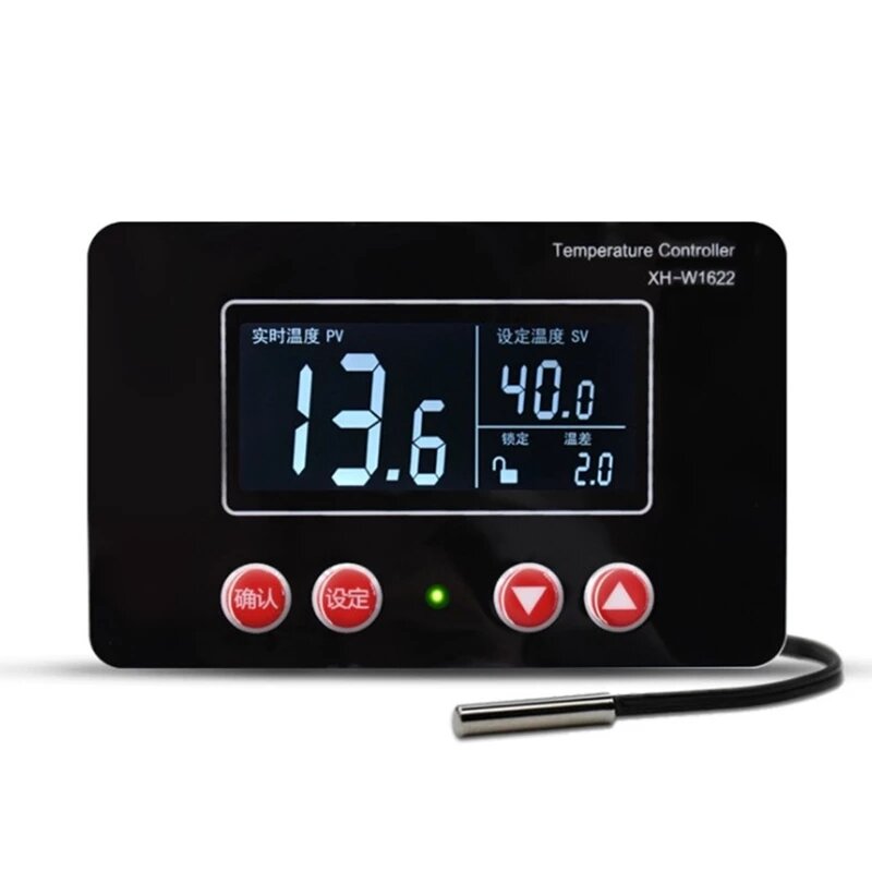 110-220V Digital Thermostat LCD Display Incubation Constant Temperature Heating Controller Pet Box