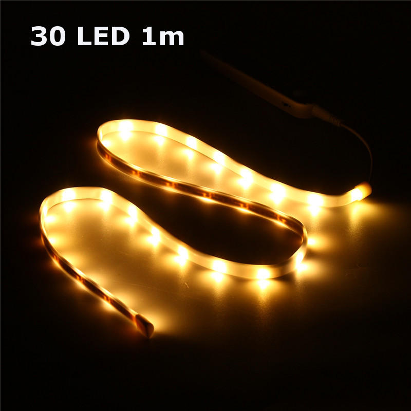 Battery Powered SMD2835 15/30/45LEDs PIR Motion Sensor Strip Cabinet Closet Light