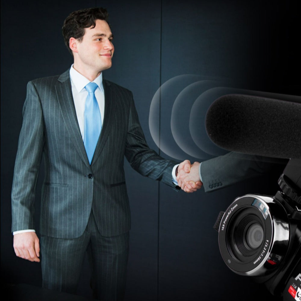 4K Ultra HD Camcorder with 48MP, 18x Zoom, Night Vision, Remote Control, and HDMI Output - Perfect for Videos & Photos