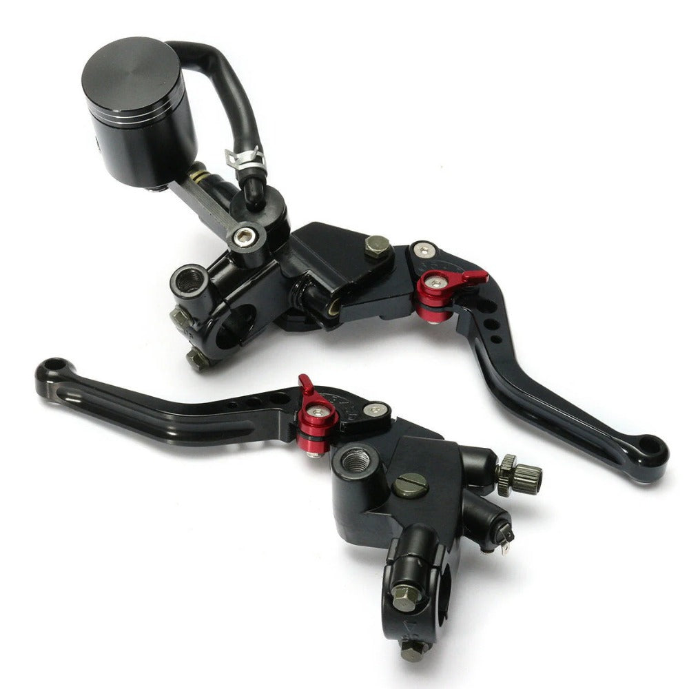 22mm 7/8 Inch Handlebar 16mm Bore Motorcycle Brake Clutch Master Cylinder Lever Reservoir