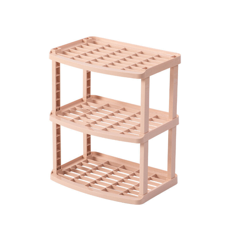 2/3Layer Kitchen Bathroom Shelf Plastic Storage Rack Storage Cabinet Desktop Shelf Cosmetic Storage
