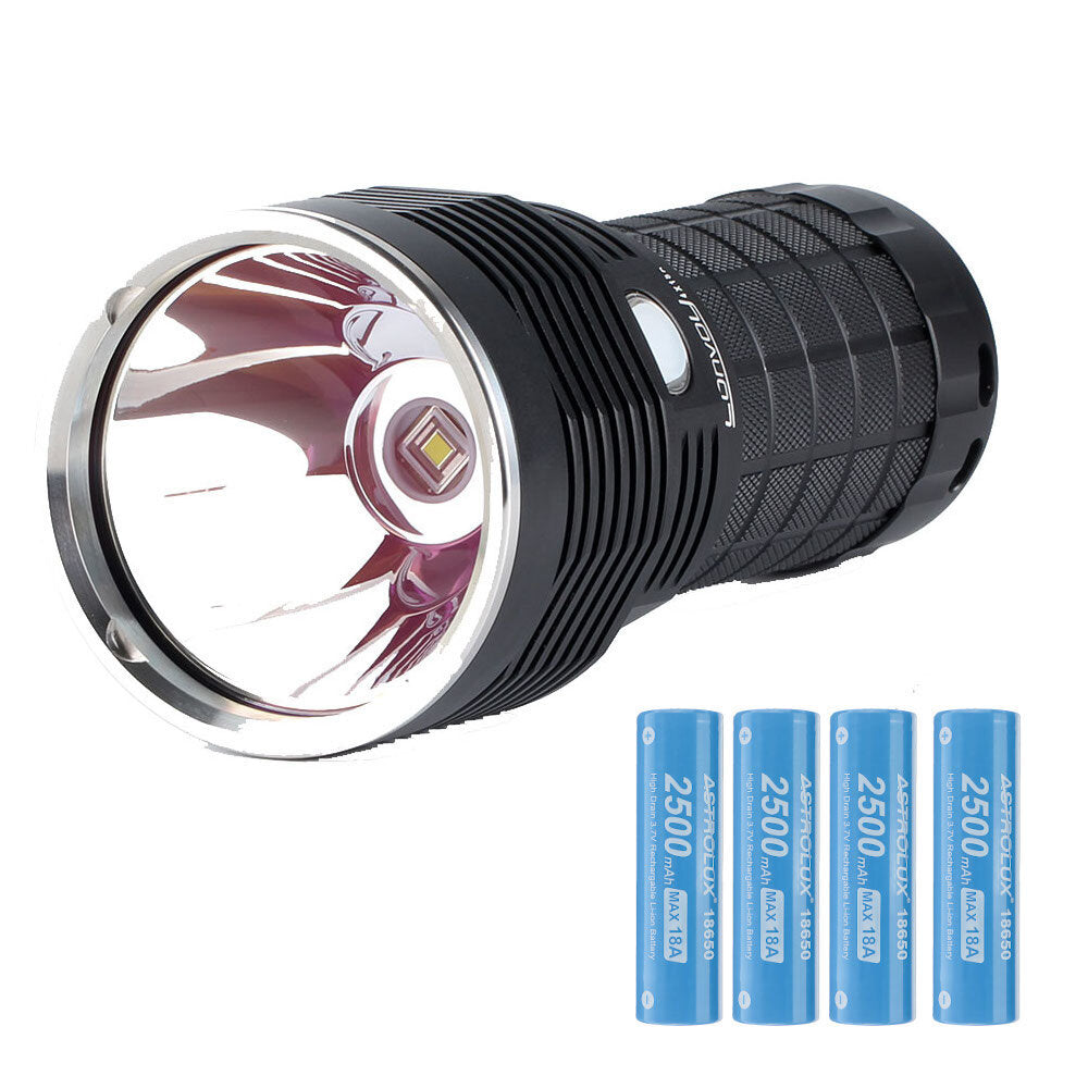 5400LM 1122M Strong LED Flashlight with 4Pcs Astrolux E1825 2500mAh 18A 3.7V 18650 Li-ion Battery