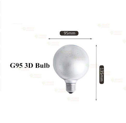 E27 5W SMD2835 LED Warm White 3D Decorative Edison Light Bulbs Holiday Party Lamp AC85-265V
