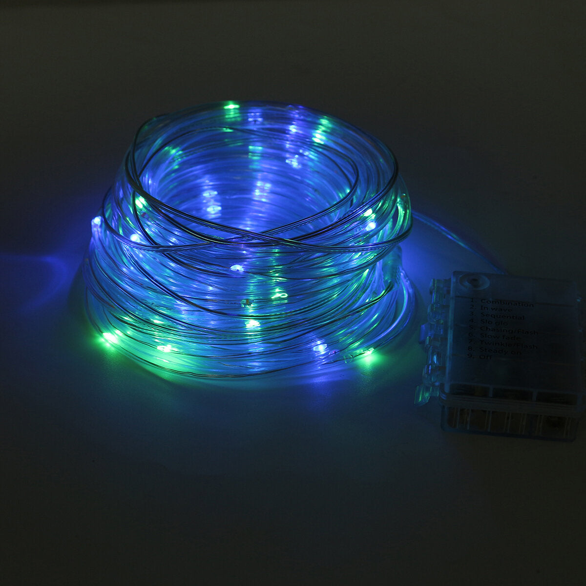8 Modes 7/12M 50/100LED Solar Stripe Party Lights Decorative Lamp Xmas Tree Waterproof
