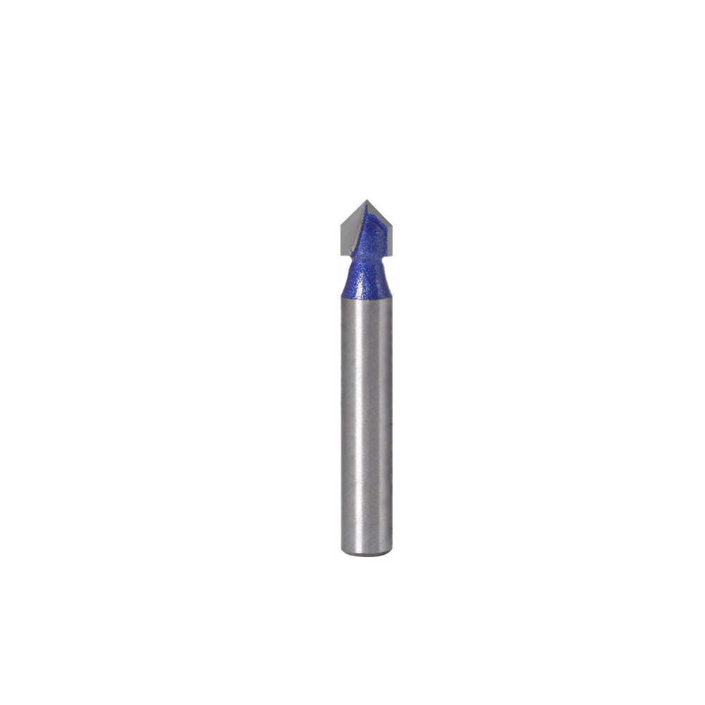 6mm Shank 90 Degree V Type Groove Flush Trim Router Bit Chuck Trimming Engraving Milling Cutter