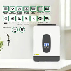 3.8KW Blended Solar Inverter 24V/48V Built-in Pure Sine Wave 110A MPPT Solar Charger Power Home Inverter