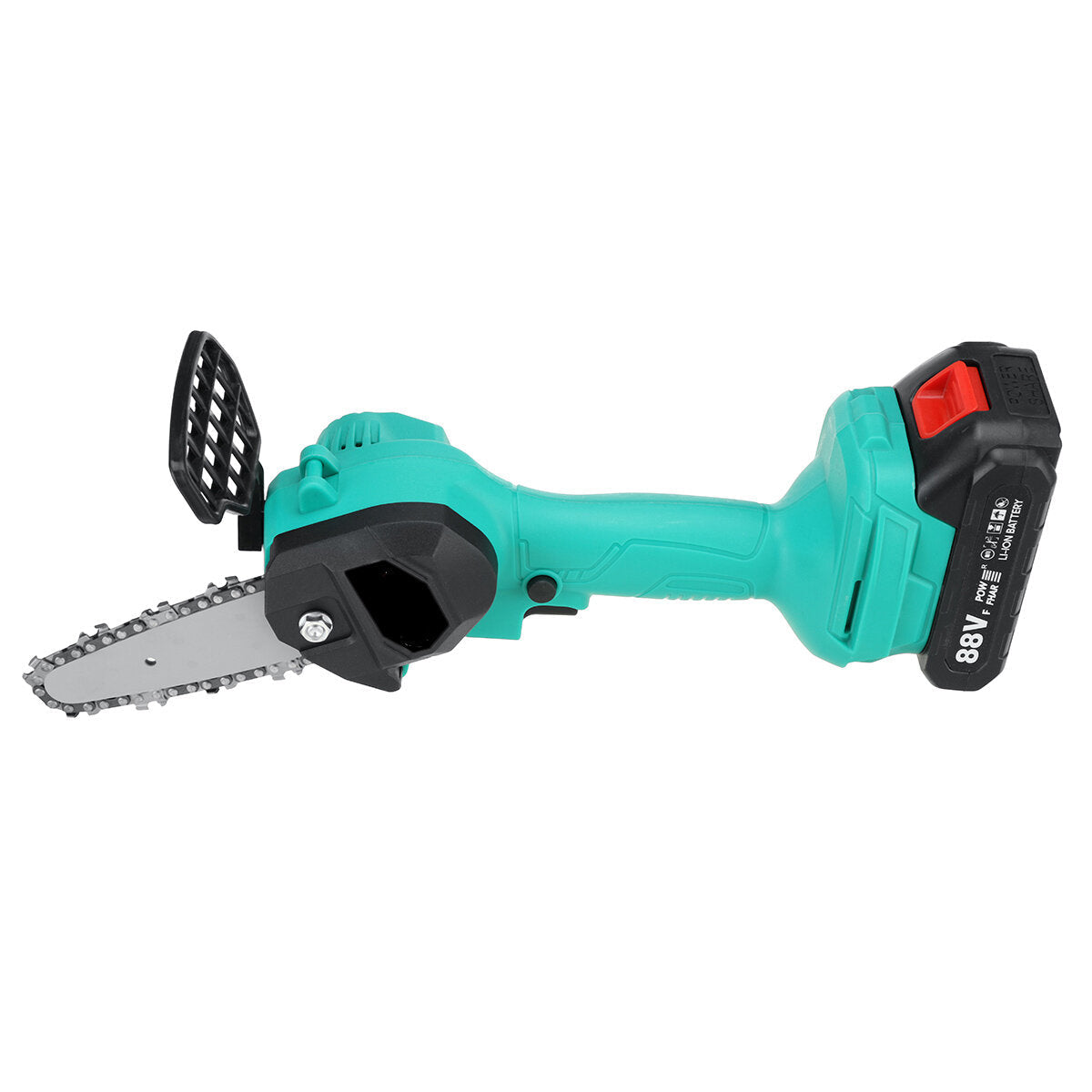 1200W 4inch Cordless Electric Chain Saw One-Hand Saws Woodworking 7500mAh Battery