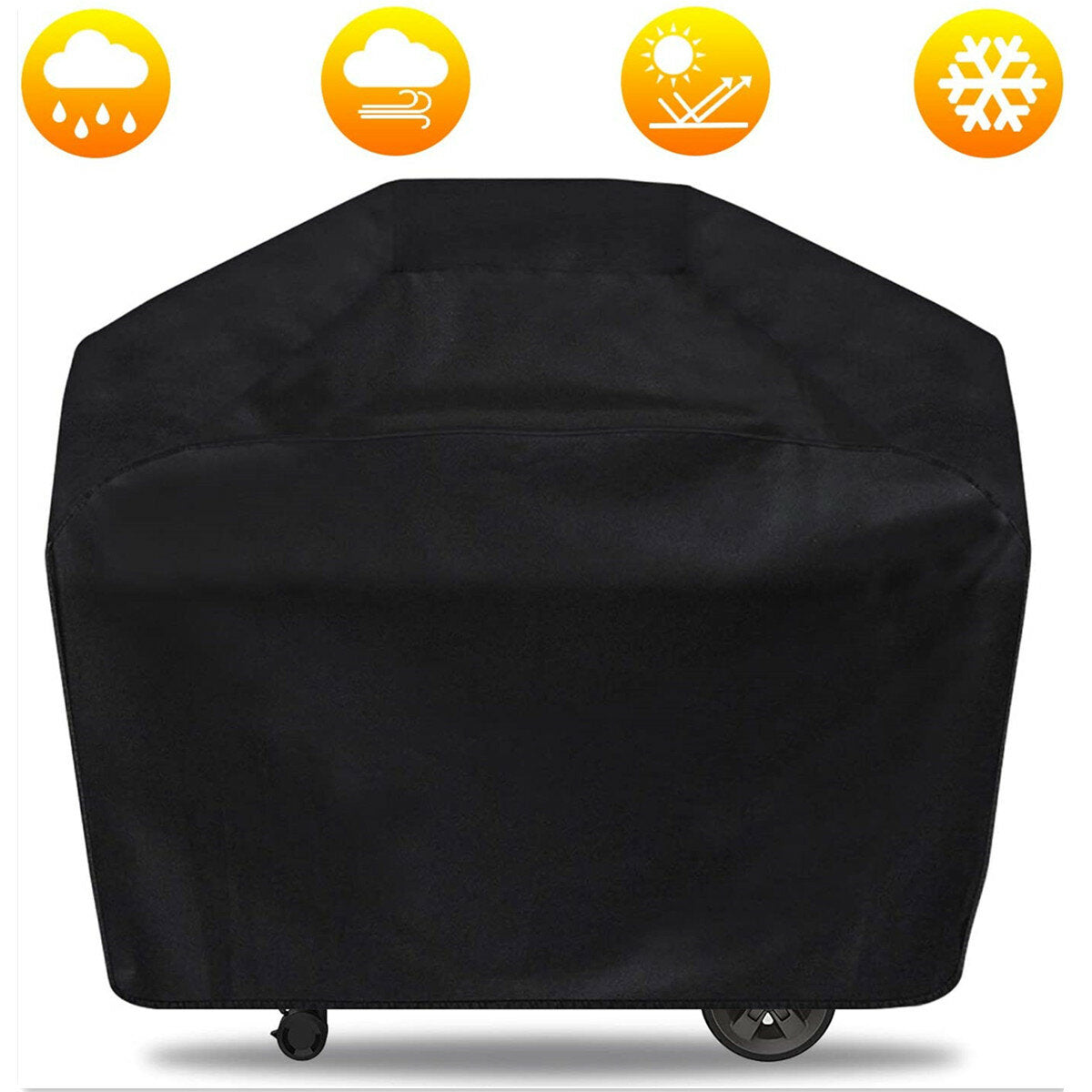 Waterproof Black Barbecue Cover Anti Dust Rain Cover For Outdoor BBQ Accessories