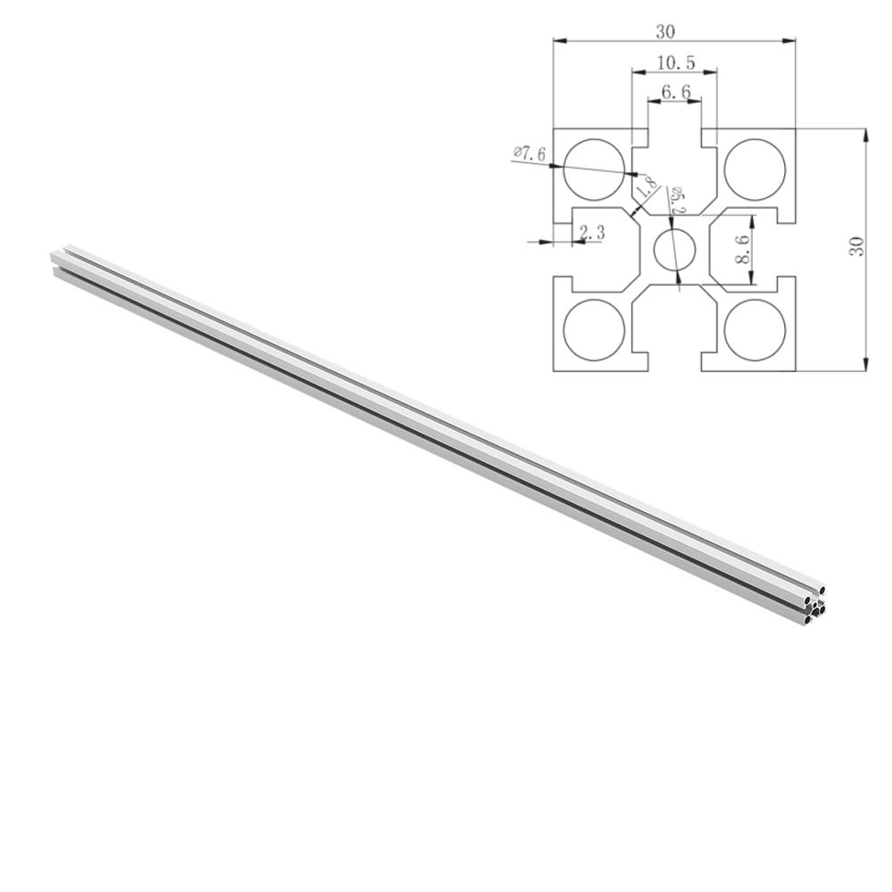 Silver 1000mm Length 3030 Aluminum Profile Extrusion Frame
