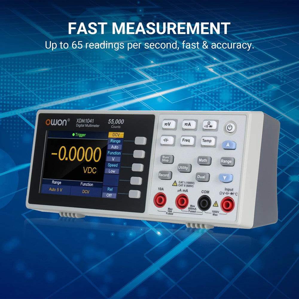 USB Digital Multimeter 55000 Counts High Accuracy Universal Desktop Multimeters Meter with 3.5-inch TFT LCD Screen
