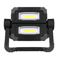 USB Rechargeable Outdoor Portable Work Lamp Searchlight Double Head COB Camping Light Anti-fall Flood Camp Spotlight