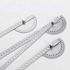 Stainless Steel irregular Protractor Large Carpenter's Measuring Angle Gauge