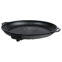 Aluminum 38.5cm BBQ Grill Plate Barbecue Non Stick Coating Roaster Plate for Camping Picnic