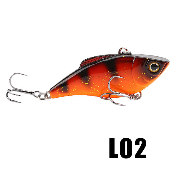 1PCS VIB Fishing Lure 6cm 9.5g Sinking Lure Full Layer Hard Bait Vibration Lure