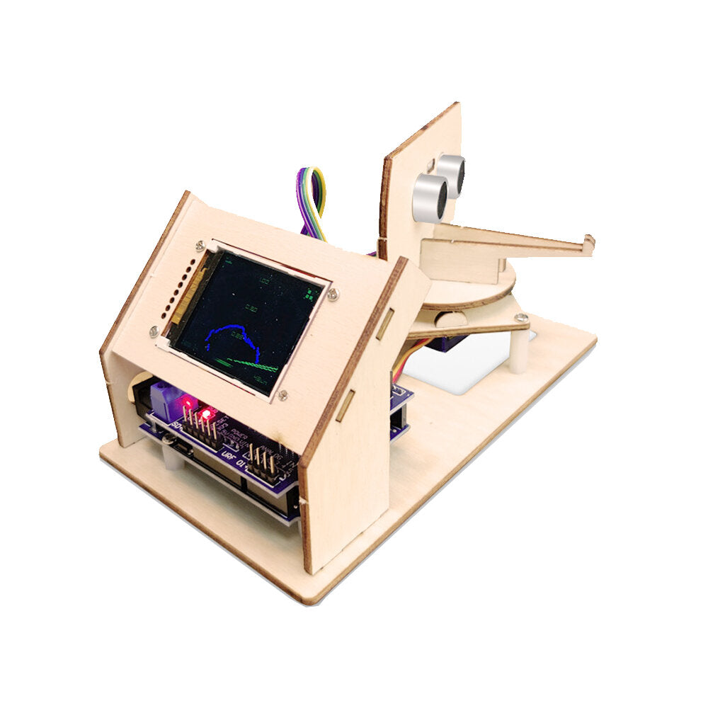 Ultrasonic Scanning Programming UNOR3 Maker Student Detection Robot Electronics DIY Kit