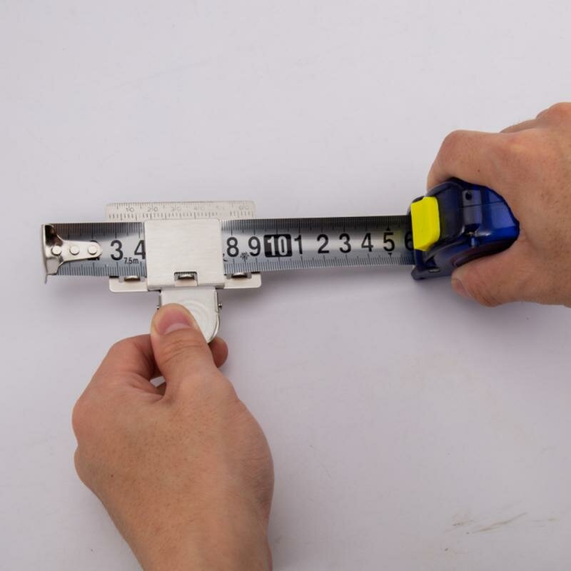 Metal Tape Measure Clip Holder Accurate Woodworking Positioning Clamp Wood Measure Locating Tools
