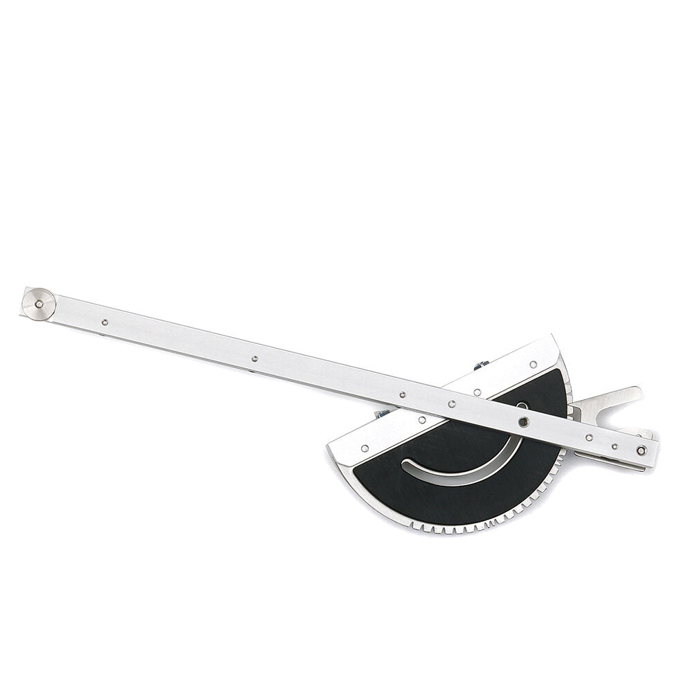 Upgraded Miter Gauge with Brass Handle for Table Saws & Routers - Stable Woodworking Tool, Fits 30mm T-Track
