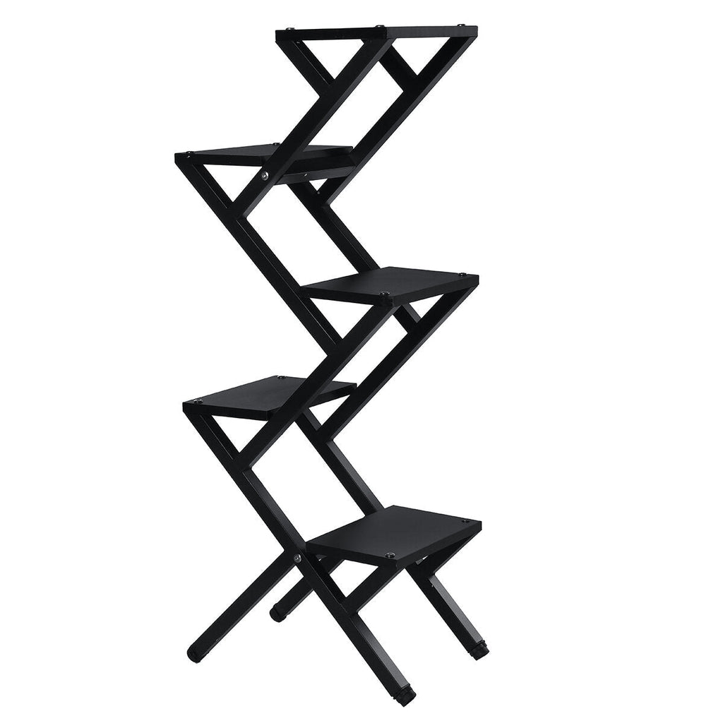 4/5 Layers Multifunctional Iron Flower Stand Ladder Plant Display Shelf Balcony Garden Decor Home Office Furniture