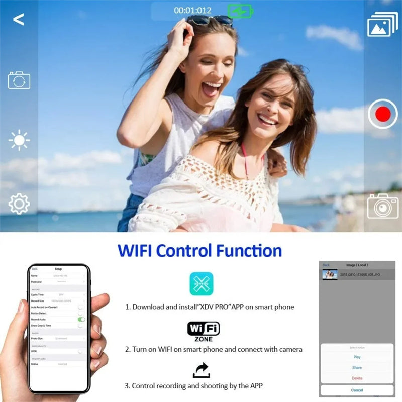 4K 64MP WiFi Camcorder with 18X Zoom, 4.0" Touch Screen & 2.4G Remote for Meetings, Conferences & Weddings - AF Function