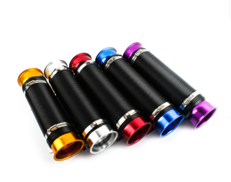 76mm 1M Car Air Intake Cold Pipe Flexible Duct Feed Hose Induction Kit Filter UK