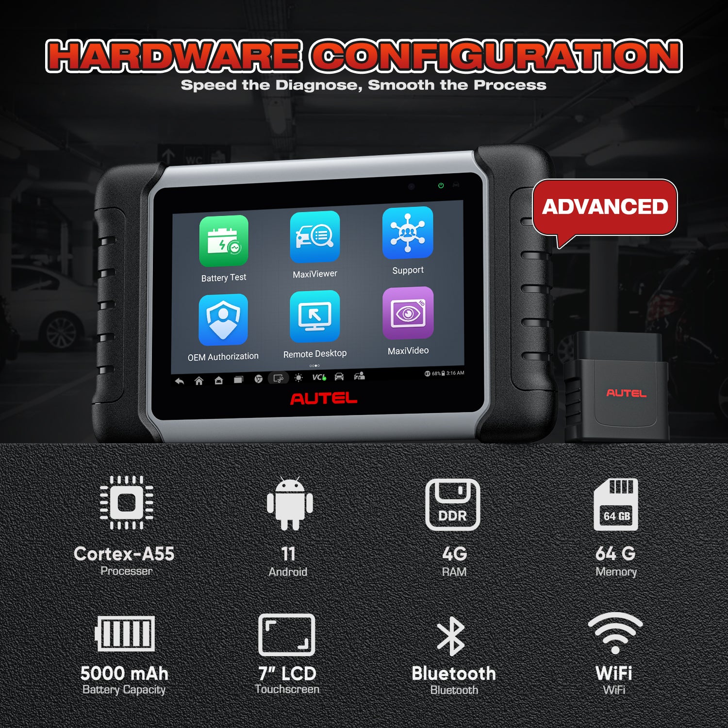 Car Bi-directional Diagnostic Tools OBD2 Scanner Code Reader All System Diagnosis PK MX808S MK808S