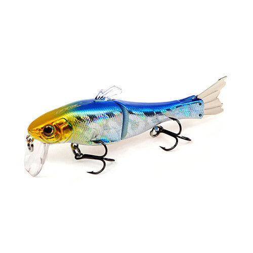 1pc 95mm 13g Fishing Lure Hard Bait 2 Sections Double Hook Luminous