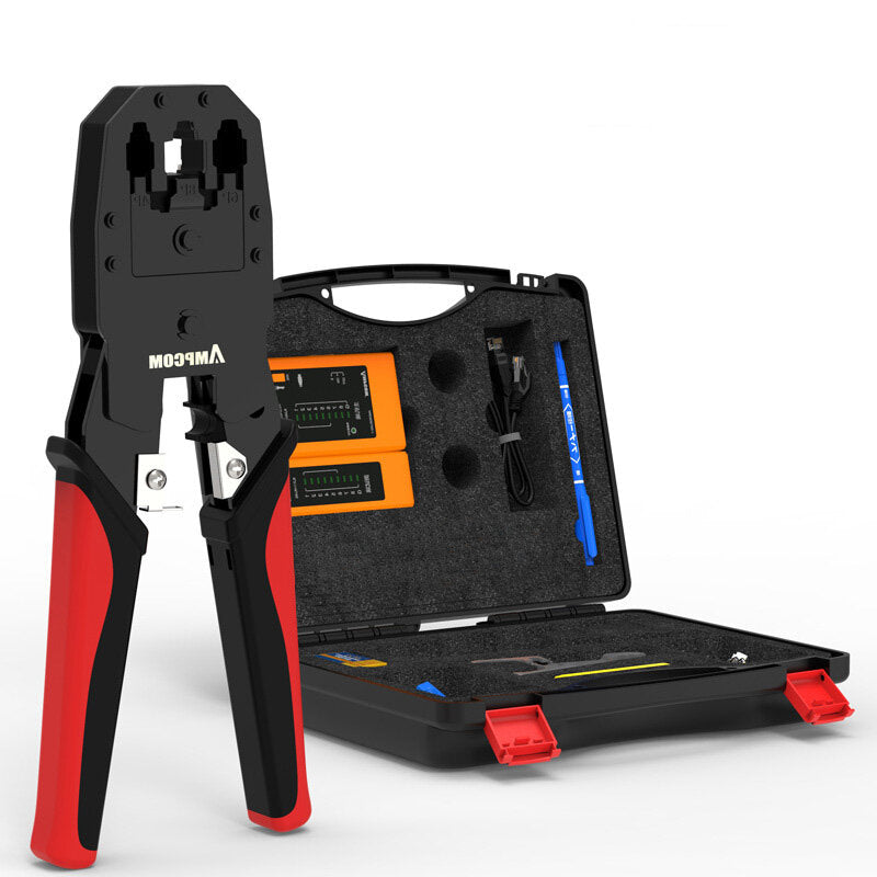 Network Cable Pliers Set 8P6P Network Cable Pliers Crystal Head Tester Crimping Pliers Set