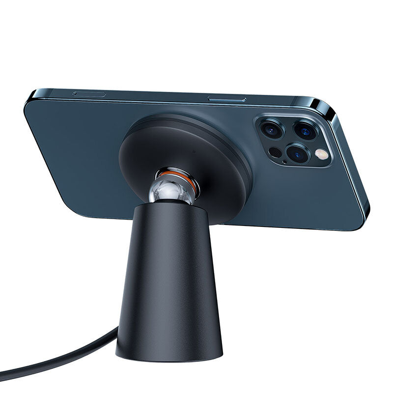 2-in-1 Simple Charger Magnetic Stand Wireless Charger Fast Charging Power Holder Mini Size