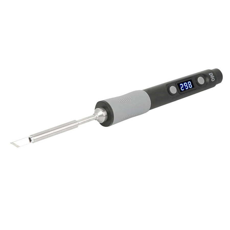 60W Digital Soldering Iron Station DC12-24V Type-C Interface 100-400 Adjustable Temperature