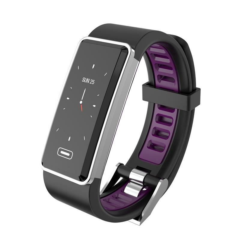 Real-time Blood Pressure HR Monitor Multi-Sport Fitness Tracker Long Standby Smart Watch Band