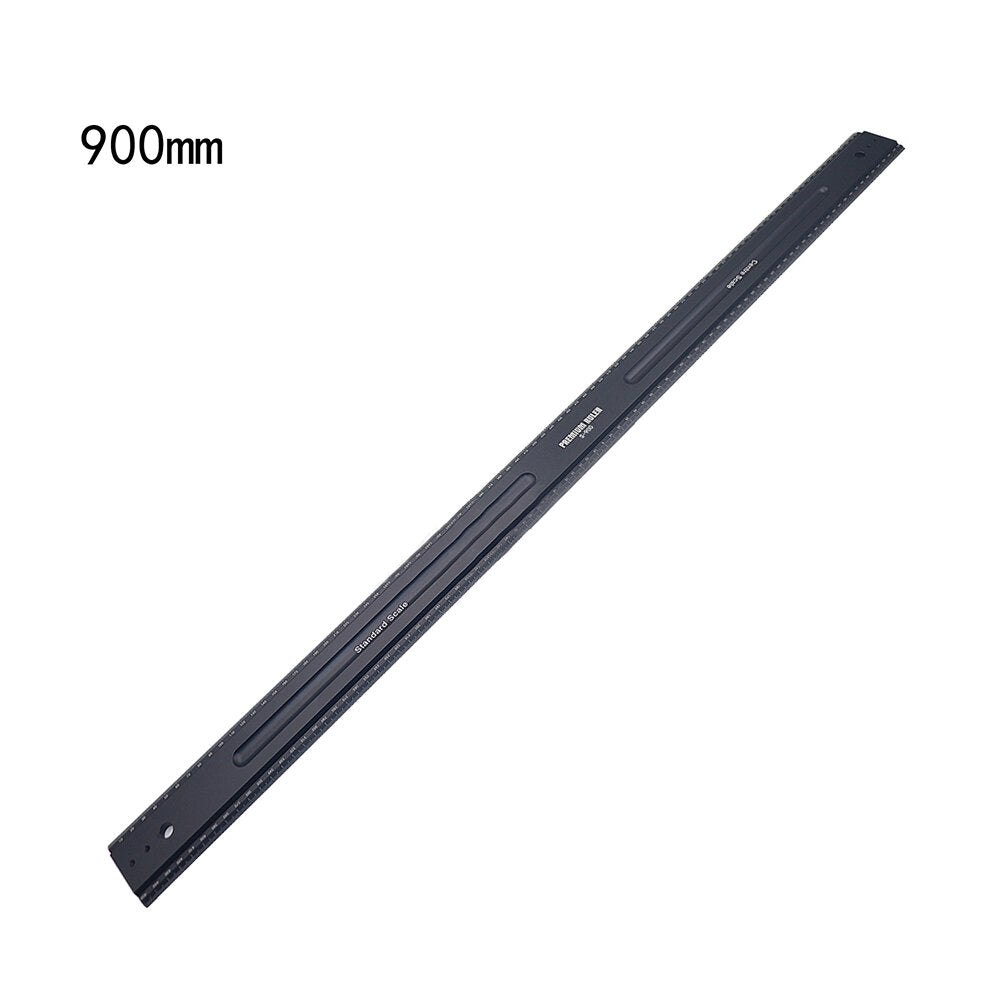 Aluminum Alloy Ruler with Position Limitator, Easy to Read, Durable, 300mm/600mm/900mm, Ideal for Professionals