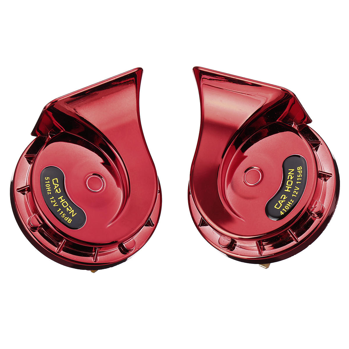 Pair 12V 115dB Super Loud Car Motorcycle Dual Tone Electric Snail Horn Universal