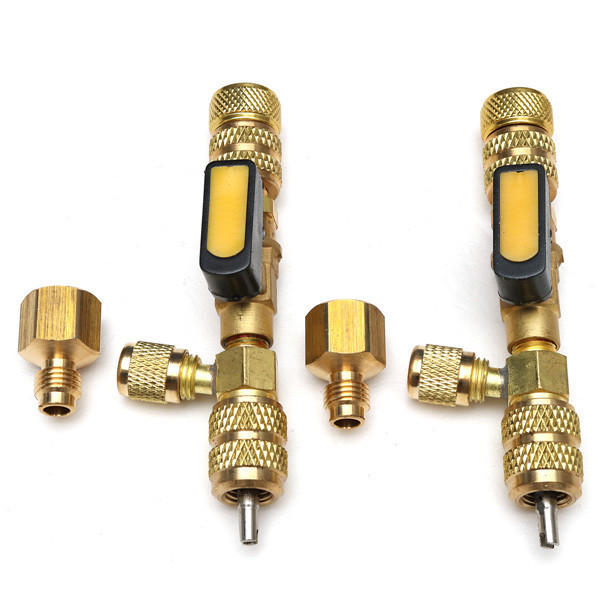 Schrader Valve Core Remover Dual Size 1/4 5/16 Inch Port Installer Tool