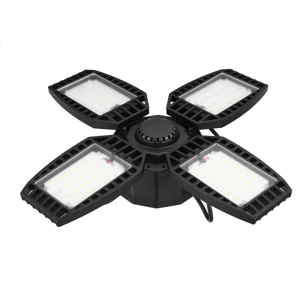 30W/45W/60W/80W E27 LED Garage Light Deformable Ceiling Fixture Workshop Warehouse Lamp 85-265V