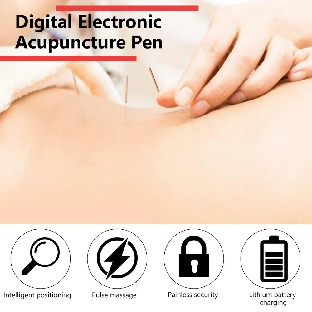 Digital Electronic Acupuncture Pen - Portable, Rechargeable, Adjustable Sensitivity, Audio Tips, Easy to Use, 1pc