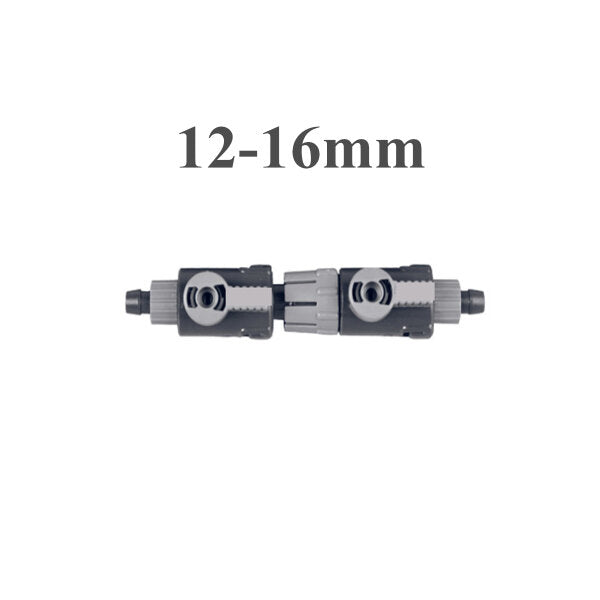 12-22mm Aquarium Tap Connector Aquarium Filter Hose Tubing Double Tap Connector Control Flow Valve