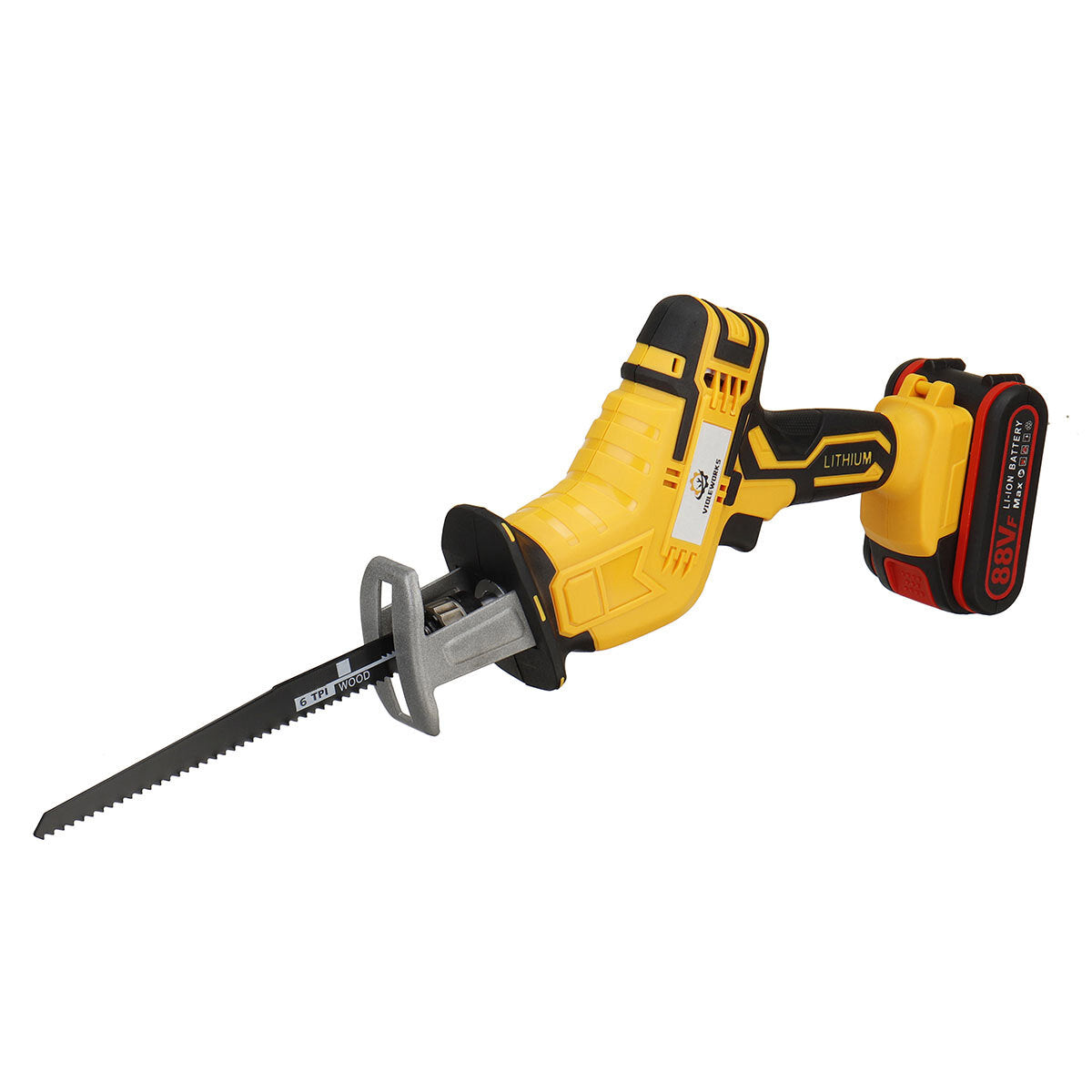 88VF 10mm Cordless Electric Reciprocating Saw w/ 4 Blades Electric Wood Cutting Recip Prunning