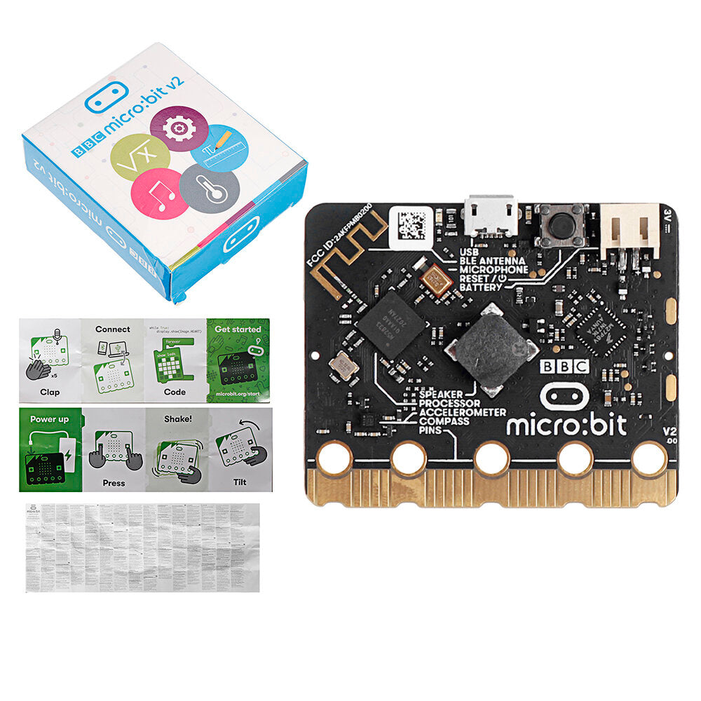 micro:bit V2 Upgraded Processor Built-In Speaker And Microphone Touch Sensitive Microphone and LED indicator