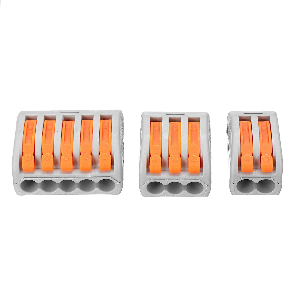100Pcs/Set Terminal Block Reusable Electric Cable Wire Connector 2/3/5 Pin