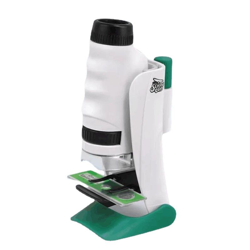 3 in 1 Scientific Microscope Science CAN Child Handheld Portable 120 Times HD Endoscope LED Magnifier Explore