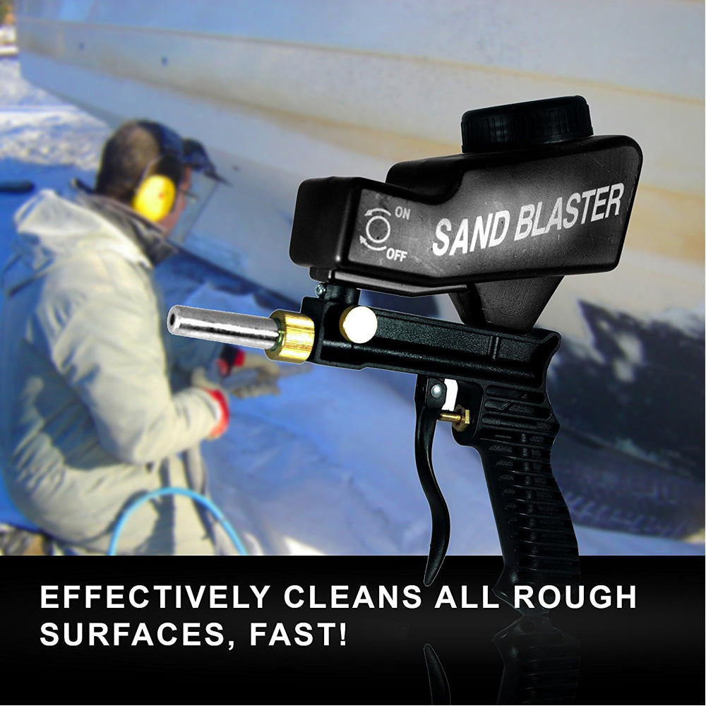 Gravity Feed Sandblasting Gu n Air Sandblaster Sand Sprayer Tools Rust Remove Sandblaster Air Tool