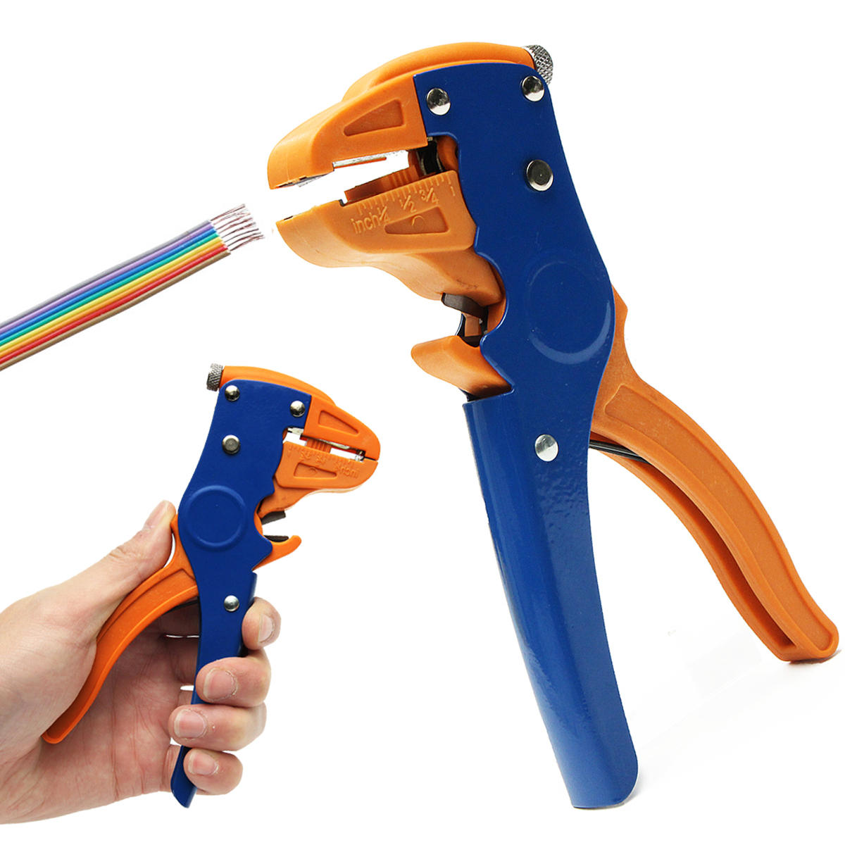2 in 1 0.25~6mm Automatic Cable Wire Stripper Cutter Pliers Crimper Crimping Tool