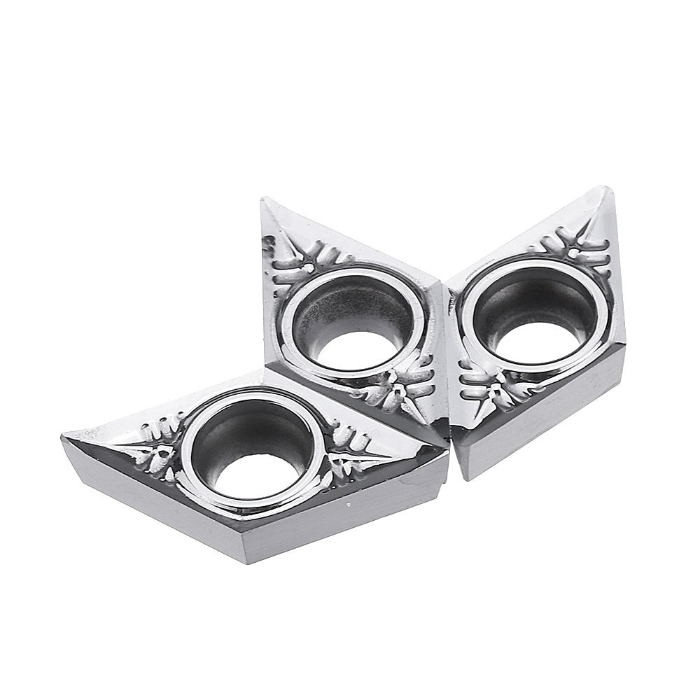 10pcs DCGT11T302/04/08 Carbide Insert DCGT32.51 Turning Tool Blades for Aluminum
