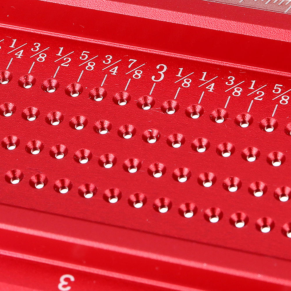Aluminium Alloy TS 3 to 8 Inch Hole Positioning Measuring Ruler Precision Marking T Ruler