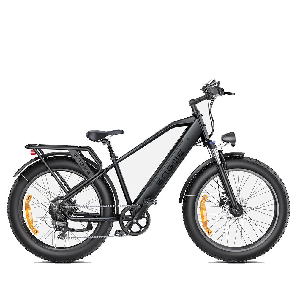 48V 16Ah Electric Bike, 250W Motor, 25KM/H Top Speed, 26*4.0 Inch Fat Tire, 120-140KM Range, All-Terrain Mountain E-Bike