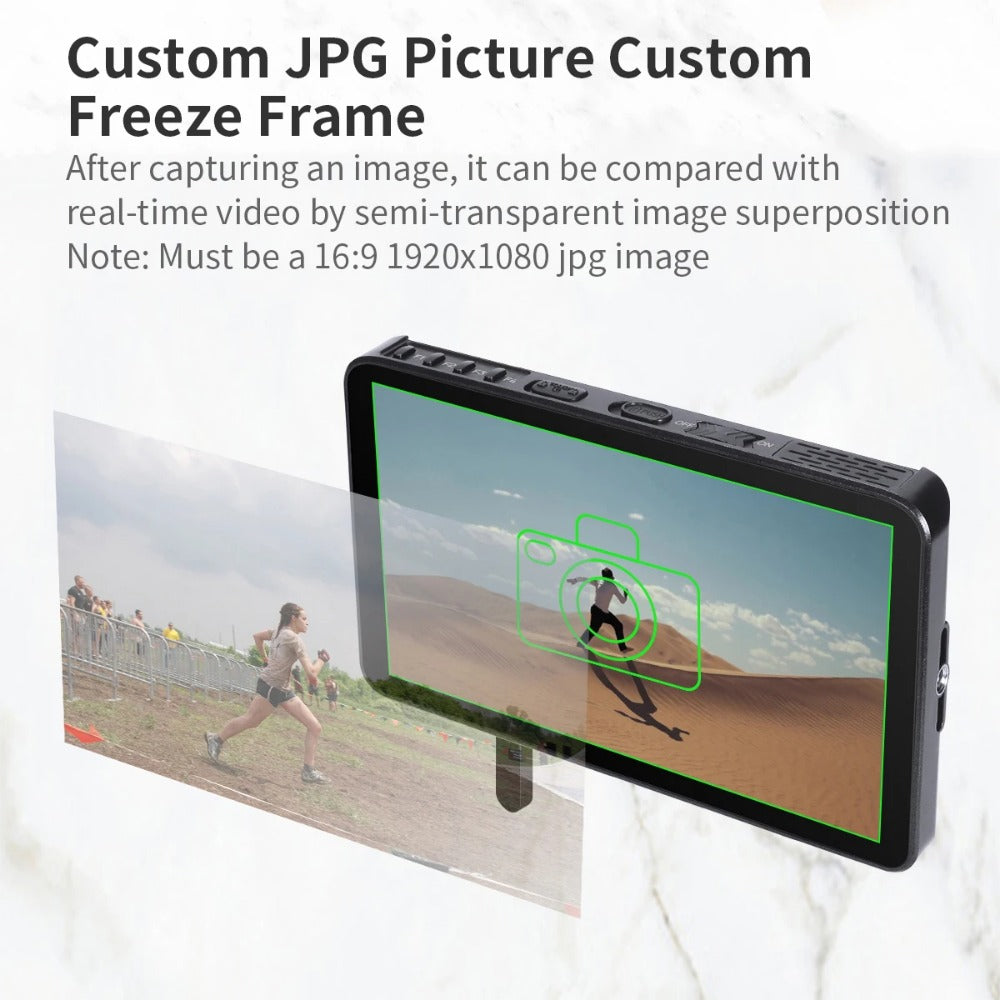 7 Inch 1000nits Wireless Camera Control Mointor 4K HD Full Touch Screen 3D LUT Field Monitor with HD 1920x1080P Output