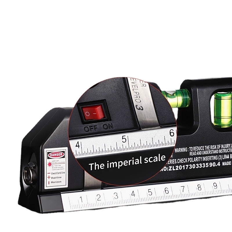 4 In 1 Infrared Laser Level Cross Tape 2.5M Multipurpose Measuring Tool