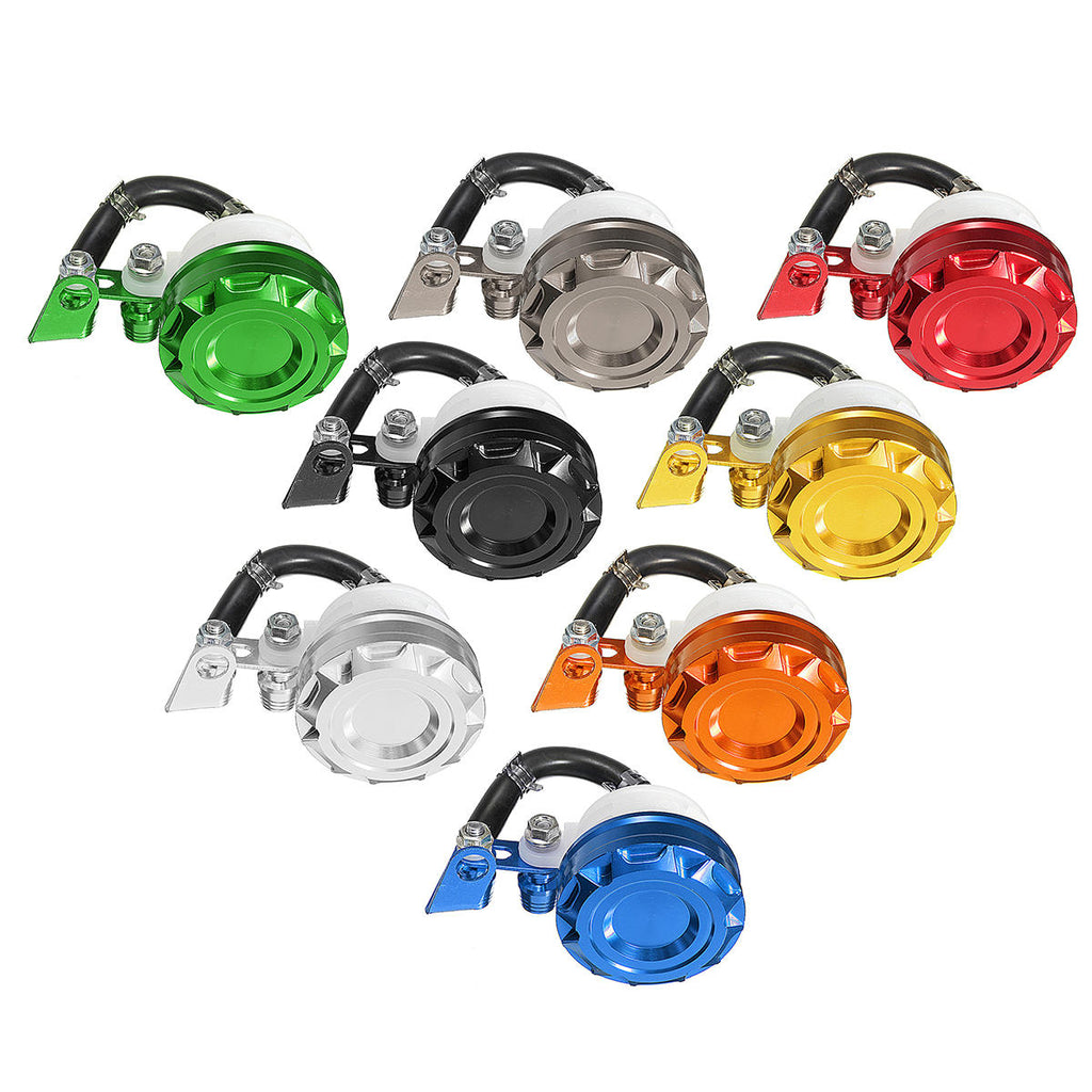 Motorcycle Brake Clutch Cylinder Fluid Oil Reservoir Tank Cup Universal