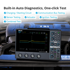Automotive Digital Oscilloscope, 100MHz, 4 Channels, 1GSa/s, 12-Bit Resolution, 110Mpts Memory & 8-Inch Touchscreen