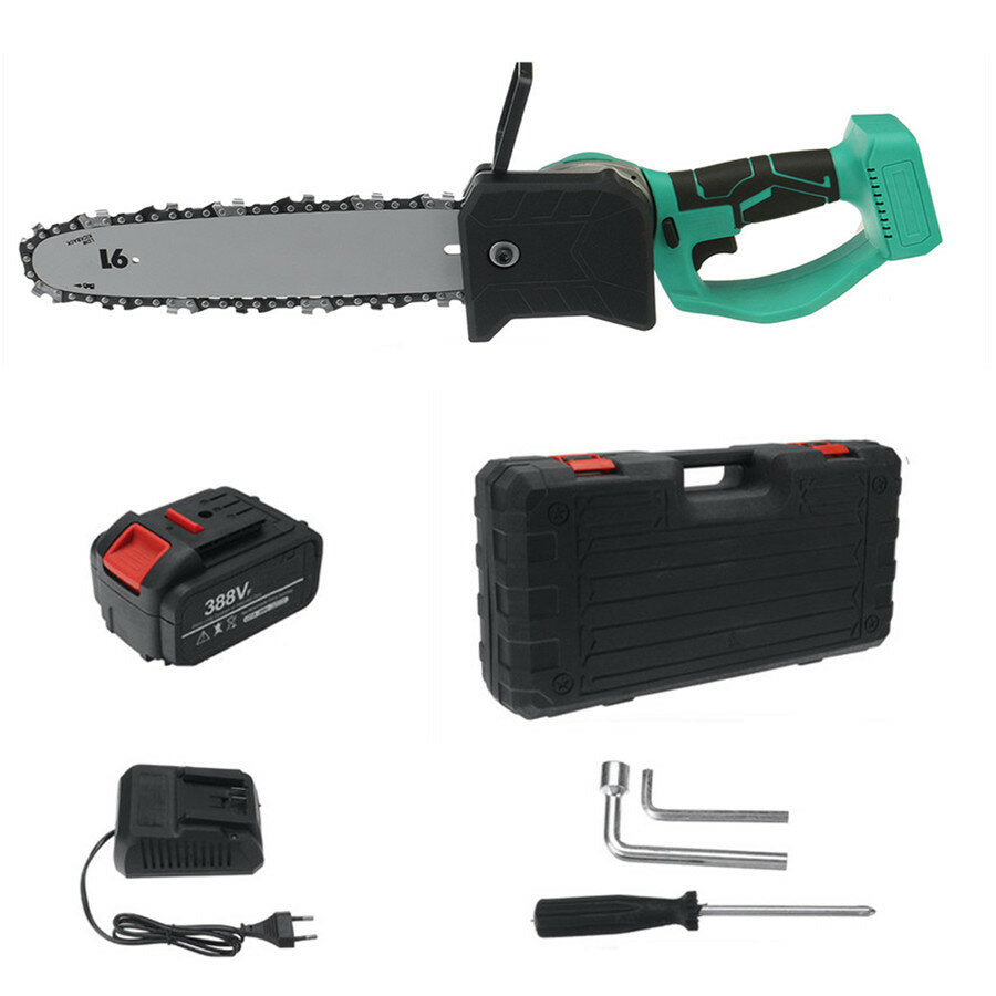 388VF Electric Cordless Saw Chain Saw Woodworking W/ Battery Kit